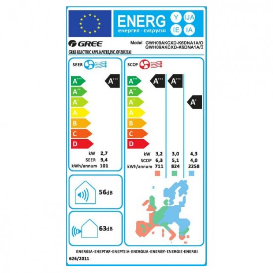 Κλιματιστικό Gree Soyal GRC/GRCO-101QI/KSY-N5 Inverter