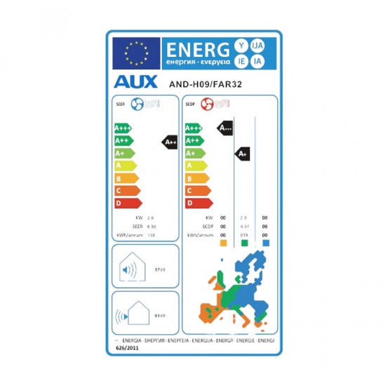 Κλιματιστικό ANDE BASIC+ AND-H09/FA+R32 9000 BTU