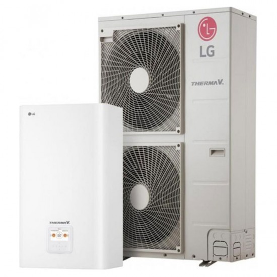 Αντλία Θερμότητας LG THERMA V R32 HN1600MC.NK1 / HU143MRB.U30 14kw Μεσαίων θερμοκρασιών (3ph) (Hydrosplit Hydro Box)
