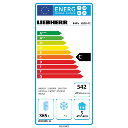 Επαγγελματικό Ψυγείο Liebherr BKPv 6520 ProfiLine για την αρτοποιία, με ψύξη ανακυκλούμενου αέρα