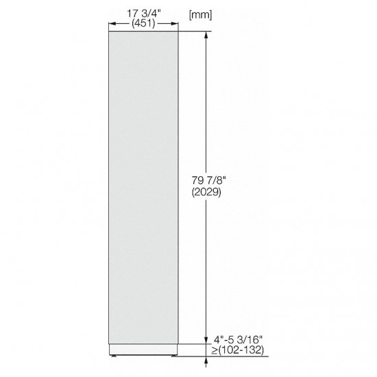 Ανοξείδωτη πρόσοψη MasterCool Miele KFP 1805 ed/cs