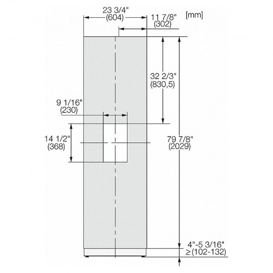 Ανοξείδωτη πρόσοψη MasterCool Miele KFP 2445 ed/cs