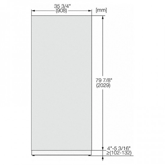 Ανοξείδωτη πρόσοψη MasterCool Miele KFP 3605 ed/es