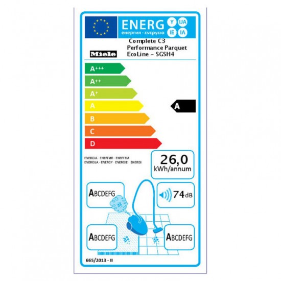 Ηλεκτρική σκούπα Miele Complete C3 Performance Parquet EcoLine SGSH4