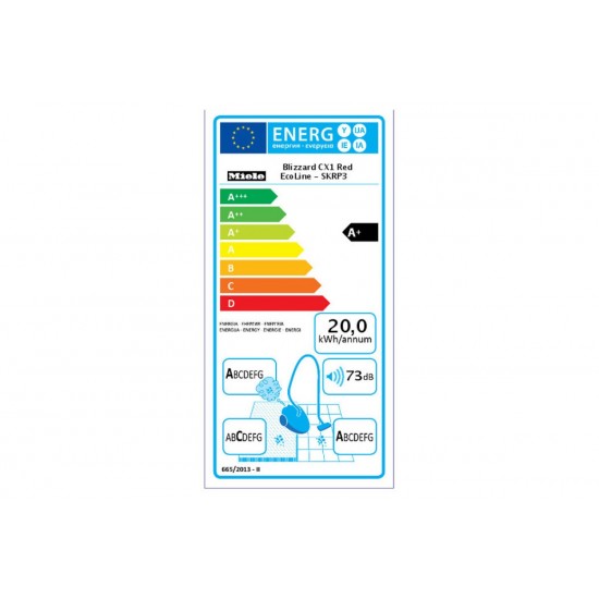 Ηλεκτρική σκούπα Miele Blizzard CX1 Red EcoLine SKRP3