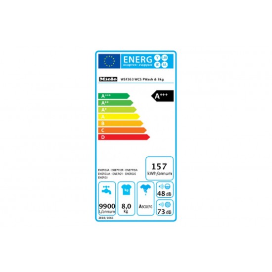 Πλυντήριο ρούχων Miele WSF363 WCS PWash 8kg