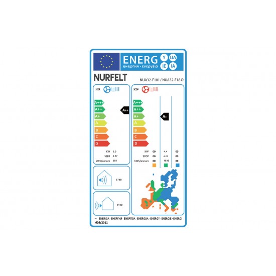 Κλιματιστικό Inverter Nurfelt NUA32-F18 WiFi