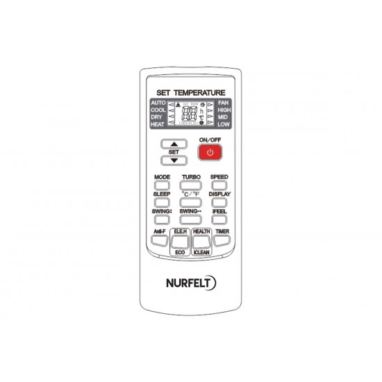 Κλιματιστικό Inverter Nurfelt NUM32-A24I/NUM32-A24O