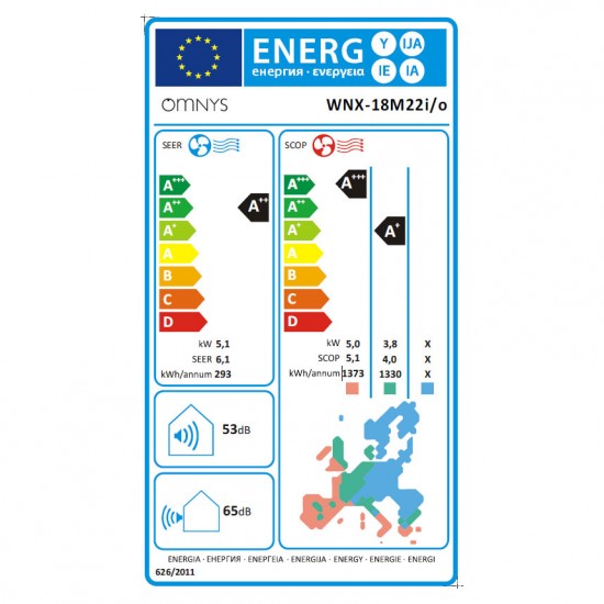 Κλιματιστικό Inverter Omnys WNX -18M22i/o