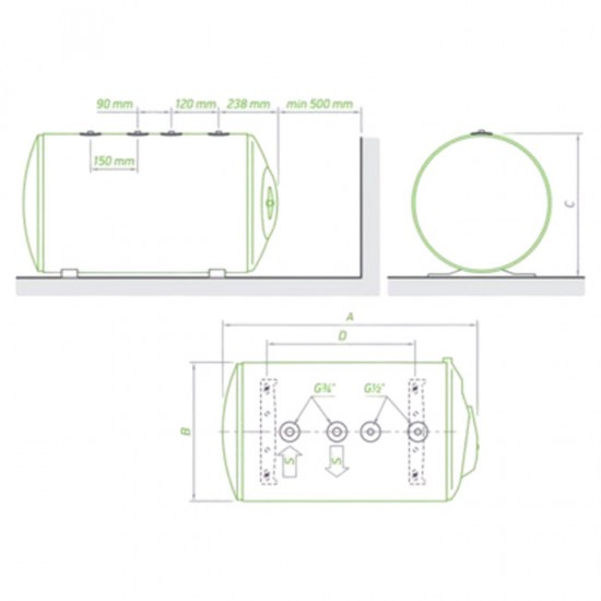 Boiler Tesy Bilight GCHFS 804440 B11 (304598) - Δαπέδου