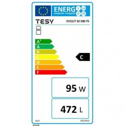 Boiler Εμαγιέ Tesy  EV 15/7 S2 500 75 (301396) με 2 εναλλάκτες θερμότητας